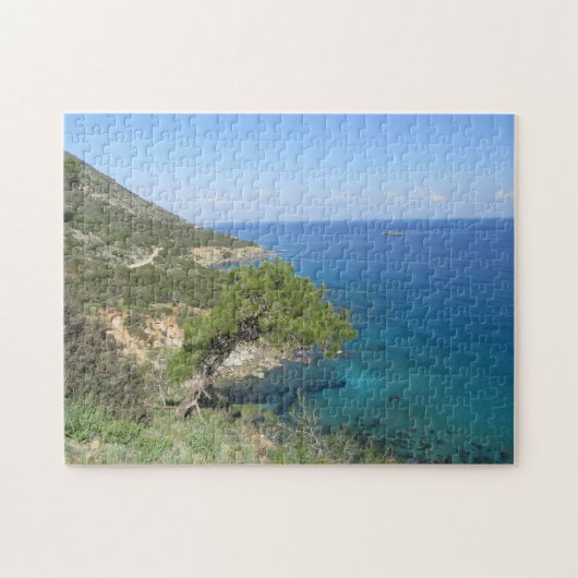 Naturfotografie Mediterranes Gebirge & Meer Puzzle (Horizontal)
