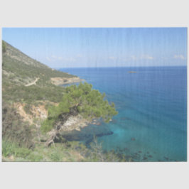 Naturfotografie Mediterranes Gebirge & Meer Seidenpapier