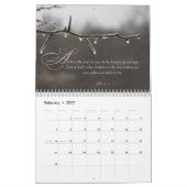 Naturfotografie mit Inspirationsschrift Kalender (Feb 2027)