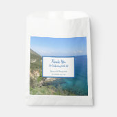 Naturfotografie Mittelmeer Hochzeit Geschenktütchen (Vorderseite)