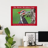 Naturfotografie Pileated Woodpecker Vogelbeobachte Poster (Heimbüro)