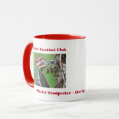 Naturfotografie Pileated Woodpecker Vogelbeobachte Tasse (Vorderseite Links)