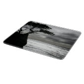 Naturfotografie Schwarz-Weiß Schneidebrett (Ecke)