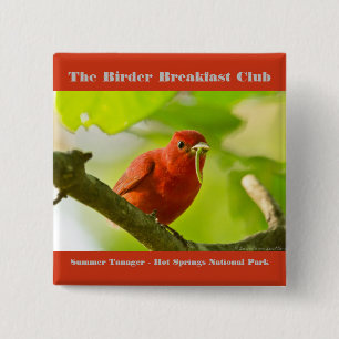 Naturfotografie Sommer-Tanager Vogelbeobachter Button