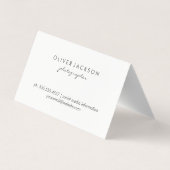 Naturfotografie Visitenkarten (Rückseite)