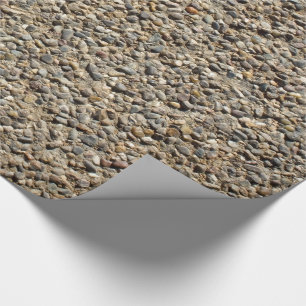 Naturfotografie von Gravel und Sand Rock Geschenkpapier