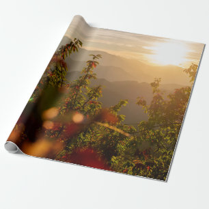 NATURFOTOGRAFIE VON GRÜNEN BÄUMEN MIT BLICK AUF BE GESCHENKPAPIER