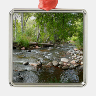Naturfotografie von Oak Creek und Stockenten Ornament Aus Metall