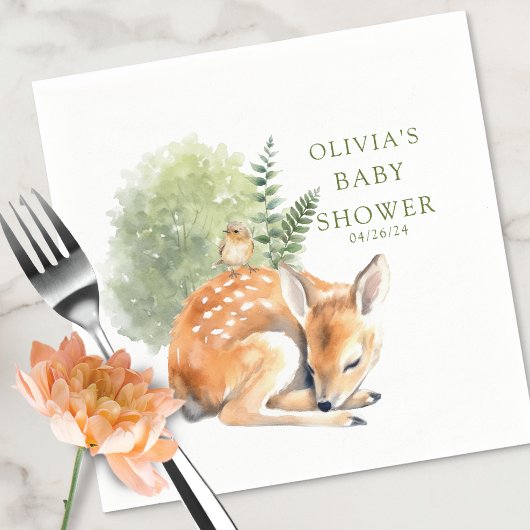 Naturfreude Hirschduschenvogel Serviette