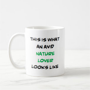 Naturfreund, begeistert kaffeetasse