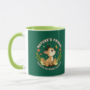 Naturfreund Süßes Rehkitz Waldtier Tasse