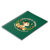 Naturfreundliches süßes Reh Waldtier Notizblock (Linke Seite)