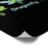 Naturfrosch-Dragonfly-Design Poster (Ecke)