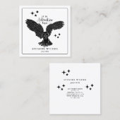 Naturführer für Walderlebnis Quadratische Visitenkarte (Vorne/Hinten)