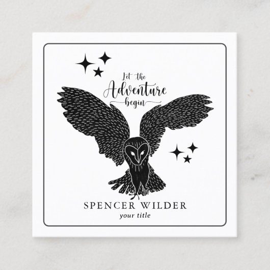 Naturführer für Walderlebnis Quadratische Visitenkarte (Vorderseite)