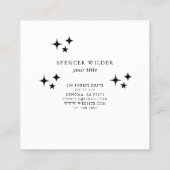 Naturführer für Walderlebnis Quadratische Visitenkarte (Rückseite)