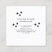 Naturführer für Walderlebnis Quadratische Visitenkarte (Rückseite)