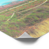 Naturgebirge Südafrika Gebiete Poster (Ecke)