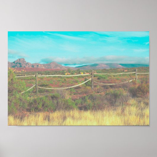 Naturgebirge Südafrika Gebiete Poster (Vorne)