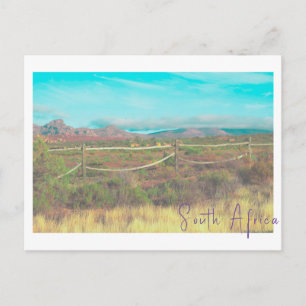 Naturgebirge Südafrika Gebiete Postkarte