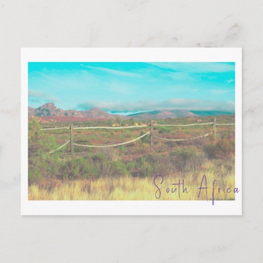 Naturgebirge Südafrika Gebiete Postkarte (Vorderseite)