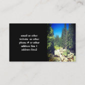 Naturgebirgslandschaft Visitenkarte (Rückseite)