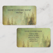 Naturgebirgsmisten Pinienbäume grün Visitenkarte (Vorne/Hinten)
