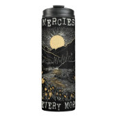 Naturgefälligkeit jeden Morgen neu Grafik Thermosbecher (Vorderseite)