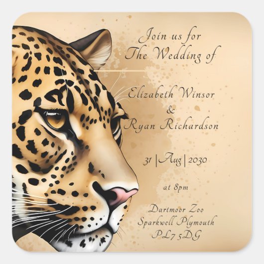 naturgemäß Inspiriert Quadratischer Aufkleber (Vorderseite)