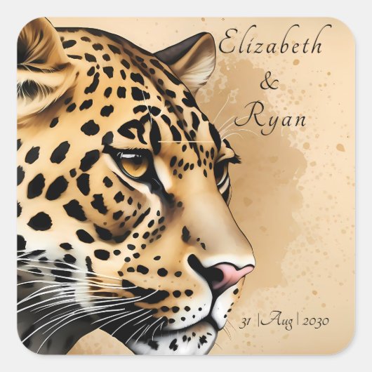 naturgemäß Inspiriert Quadratischer Aufkleber (Vorderseite)