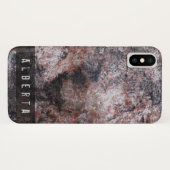 Naturgeologie Pinkish Rock Texture Individuelle Na Case-Mate iPhone Hülle (Rückseite (Horizontal))