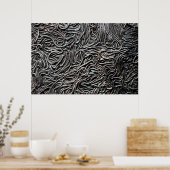 Naturgeometrischer Fluss Poster (Küche)