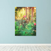 Naturgeschenke, gearbeitete Leinwand (Insitu (Holzboden))