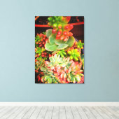 Naturgeschenke, gearbeitete Leinwand (Insitu (Holzboden))