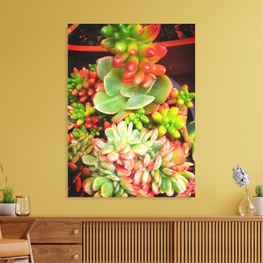 Naturgeschenke, gearbeitete Leinwand (Insitu (Wohnzimmer))