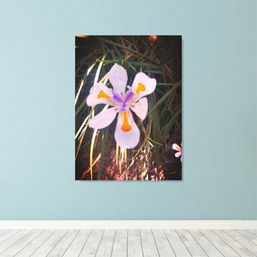 Naturgeschenke, gearbeitete Leinwand (Insitu (Holzboden))