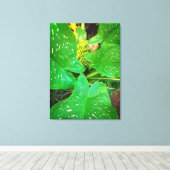 Naturgeschenke, gearbeitete Leinwand (Insitu (Holzboden))