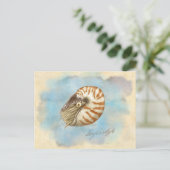 Naturgeschichte Nautilus Postkarte (Stehend Vorderseite)