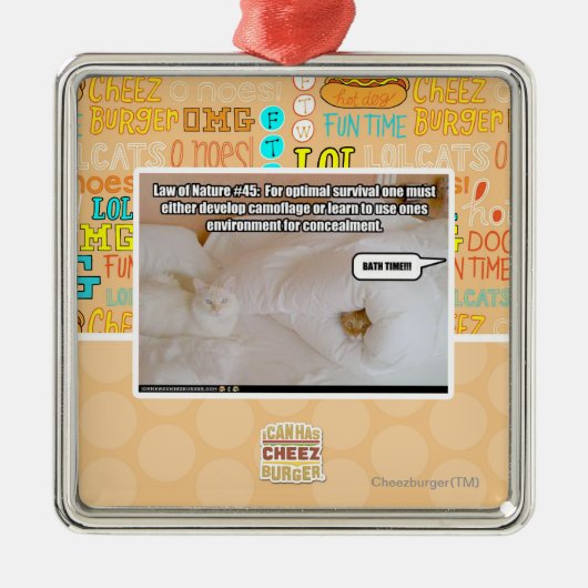 Naturgesetz #45 ornament aus metall (Vorne)