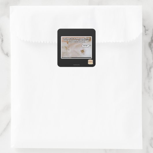 Naturgesetz #45 quadratischer aufkleber (Tasche)