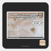 Naturgesetz #45 quadratischer aufkleber (Vorderseite)