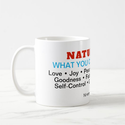 Naturgesetz-Tasse Kaffeetasse (Links)