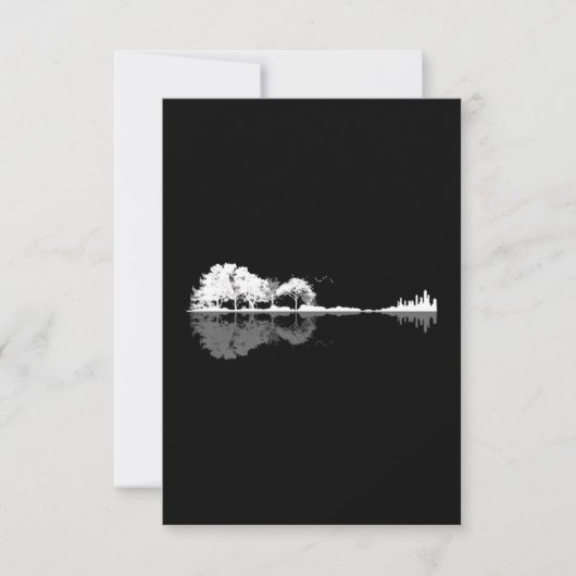 Naturgitarre Dankeskarte (Vorderseite)