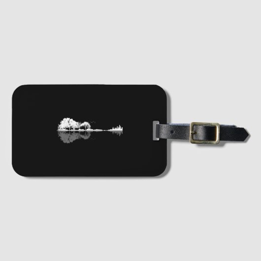 Naturgitarre Gepäckanhänger (Vorderseite (Horizontal))