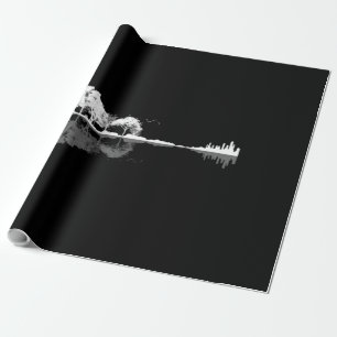 Naturgitarre Geschenkpapier