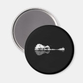 Naturgitarre Magnet (Vorderseite/Rückseite)