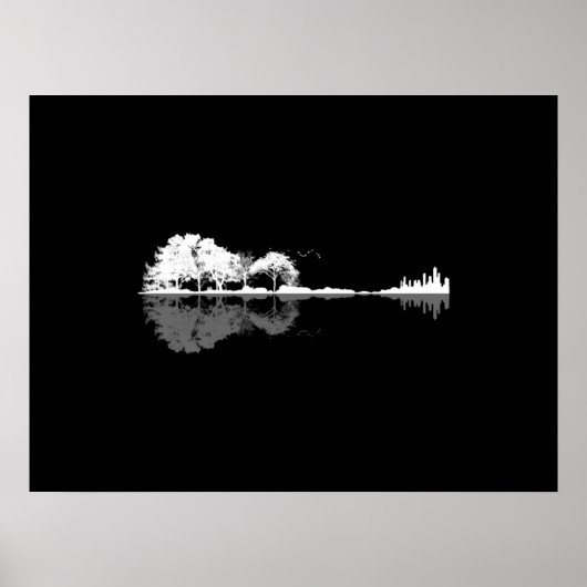 Naturgitarre Poster (Vorne)