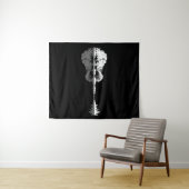 Naturgitarre Wandteppich (Beispiel (Horizontal))