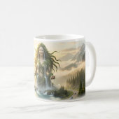 Naturgöttin Wasserfall Berggeist Tasse (VorderseiteRechts)