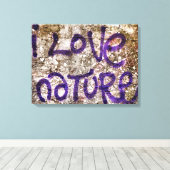 NATURGRAFFITI LEINWANDDRUCK (Insitu (Holzboden))